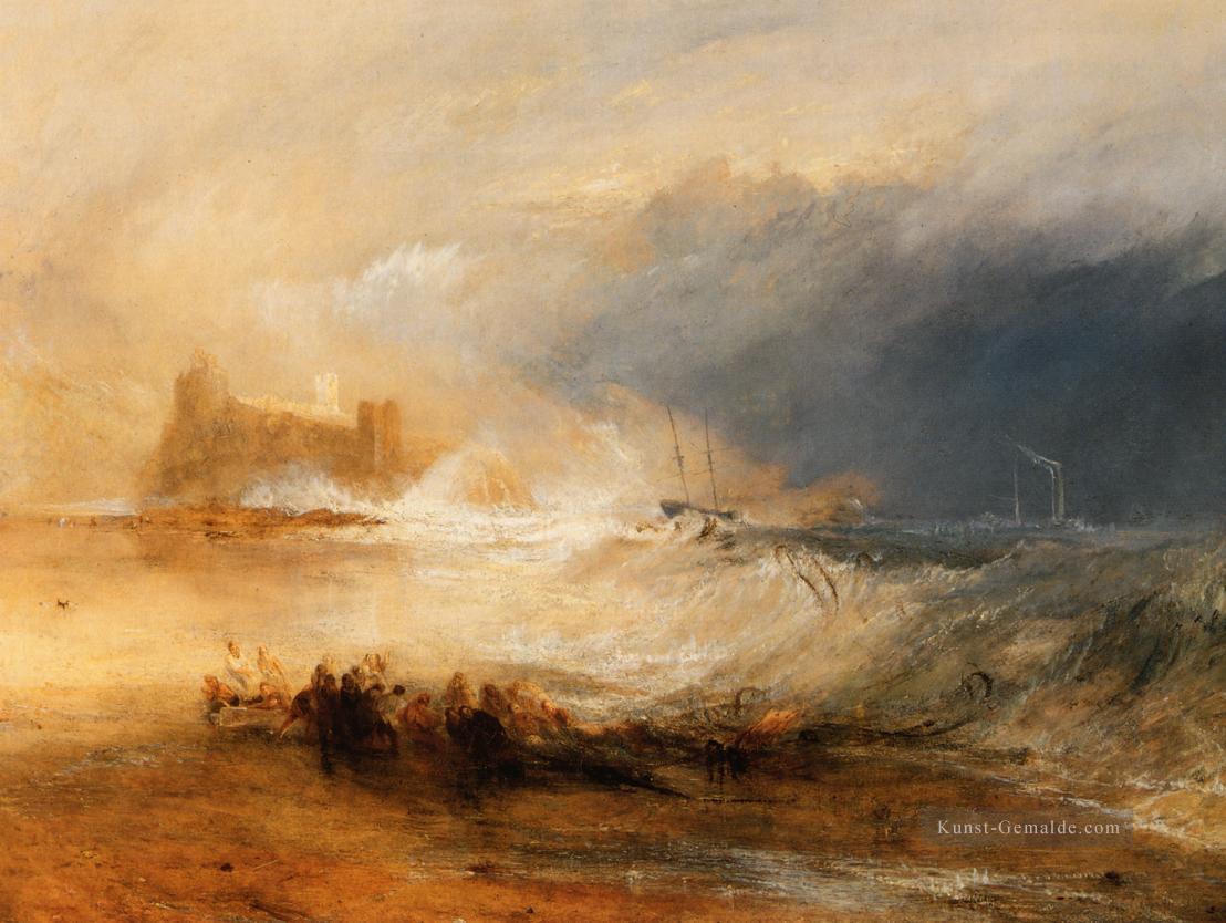 Wreckers Küste von Northumberland romantische Turner Ölgemälde